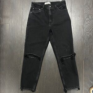 Abercrombie & Fitch Black Jeans | The Mom | High Rise